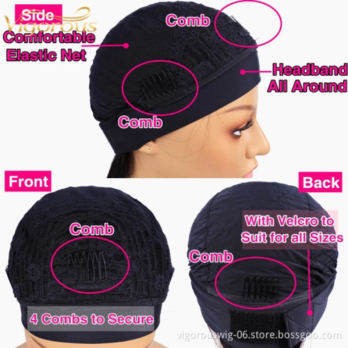 Vigorous natural curly french curl colored human hair elastic water wave headband wig all textures headband wigs brazilian